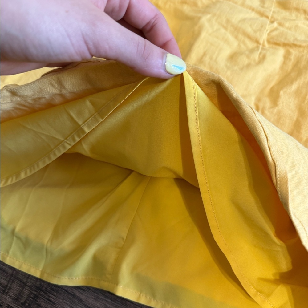 PEPPERMAYO 2PC Matching Set Bustier Corset Top Rooftop Mini Skirt Mustard Yellow - Picture 9 of 13